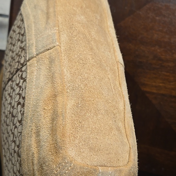 Coach Vintage Brown Monogram Handbag EUC - Picture 5 of 13